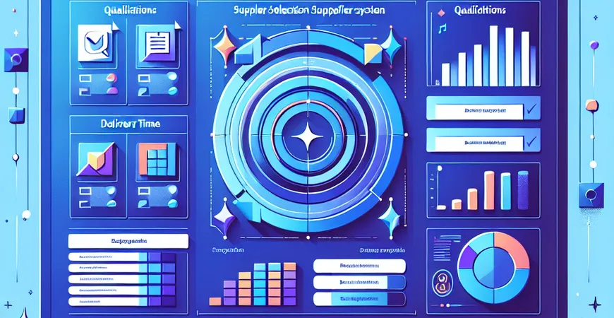  供应商筛选没标准？ERP系统的资质/交期/价格多维评分模板  
